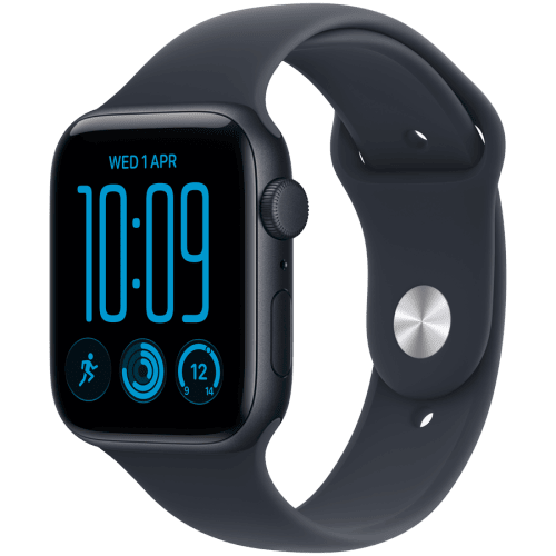 Apple Watch SE 3 GPS 40mm Midnight Aluminium Case with Navy Blue Sport Band - M/L,Model A3324