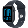 Apple Watch SE 3 GPS 44mm Midnight Aluminium Case with Navy Blue Sport Band - M/L,Model A3325