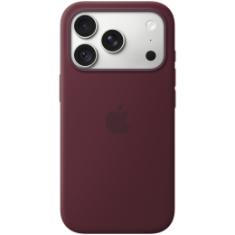 iPhone 18 Pro Silicone Case with MagSafe - Burgundy, Model A3701