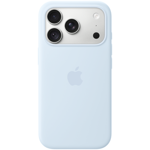 iPhone 18 Pro Silicone Case with MagSafe - Crisp Blue, Model A3701