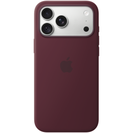 iPhone 18 Pro Max Silicone Case with MagSafe - Burgundy, Model A3702