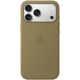 iPhone 18 Pro Max Silicone Case with MagSafe - Olive, Model A3702