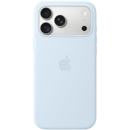 iPhone 18 Pro Max Silicone Case with MagSafe - Crisp Blue, Model A3702