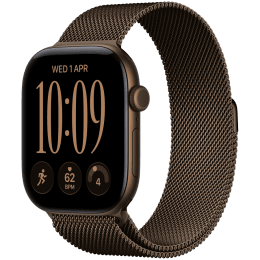Apple Watch Series 12 GPS 46mm Dark Bronze Aluminium Case with Dark Bronze Milanese Loop - M/L,Model A3584