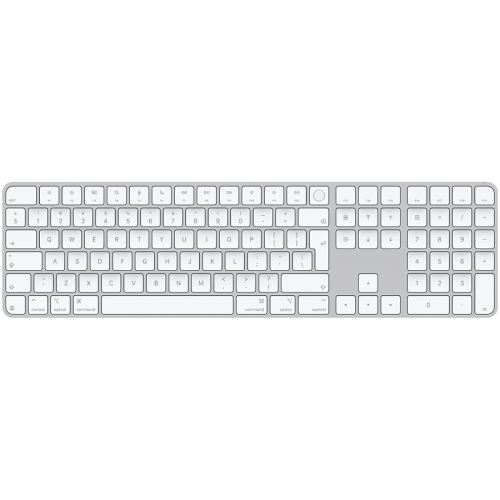 Magic Keyboard with Touch ID and Numeric Keypad for Mac models with Apple silicon - Ukrainian - White Keys,Model A3119