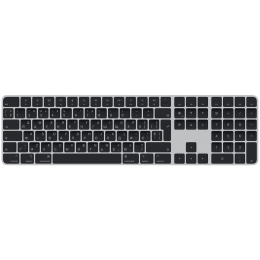 Magic Keyboard with Touch ID and Numeric Keypad for Mac models with Apple silicon - Ukrainian - Black Keys,Model A3119