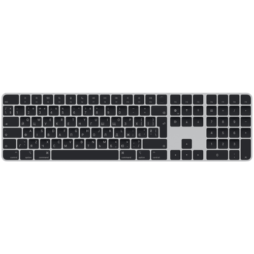 Magic Keyboard with Touch ID and Numeric Keypad for Mac models with Apple silicon - Ukrainian - Black Keys,Model A3119
