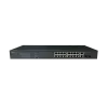 Неуправляемый стоечный 16 портовый PoE коммутатор POWERTONE PUS-CC16L-250R с изоляцией портов