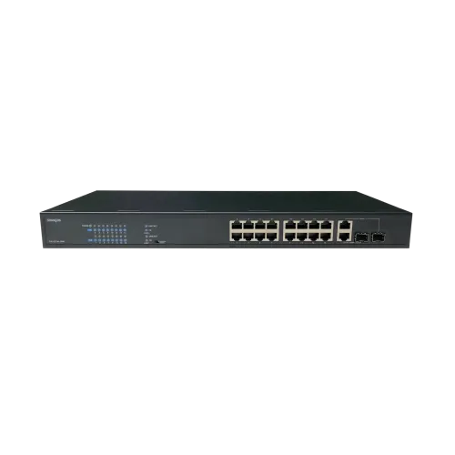 Неуправляемый стоечный 16 портовый PoE коммутатор POWERTONE PUS-CC16L-250R с изоляцией портов