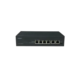 Неуправляемый 4 портовый PoE коммутатор PUS-TT04L-60RM Plus с изоляцией портов и возможностью установки в стойку