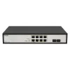 Управляемый гигабитный 8 портовый Web Smart PoE коммутатор POWERTONE PWS-2S08G-120RM