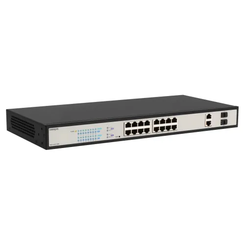 Управляемый гигабитный 16 портовый Web Smart PoE коммутатор POWERTONE PWS-TS16G-250R — фото 2