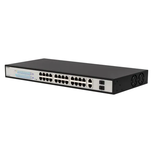 Управляемый гигабитный 24 портовый Web Smart PoE коммутатор POWERTONE PWS-TS24G-370R — фото 3