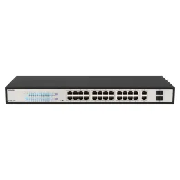 Управляемый гигабитный 24 портовый Web Smart PoE коммутатор POWERTONE PWS-TS24G-370R