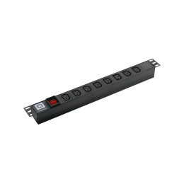 Блок розеток с функцией мониторинга Pixietech 16A, 36 розеток C13, 9 розеток C19, 3 фазы, шнур питания 2м с вилкой IEC603909 16A 3P+N+PE