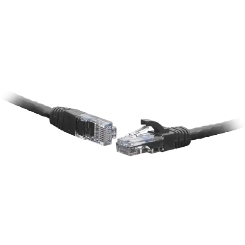 Коммутационный шнур UTP cat.5e 0,3 м черный