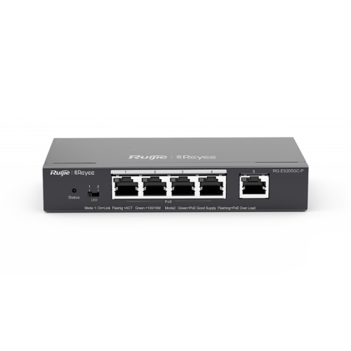 Управляемый коммутатор уровня L2 RG-ES205GC-P