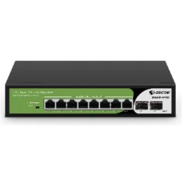 Неуправляемый PoE коммутатор, 8 портов GE PoE 110W + 2 порта uplink GE SFP