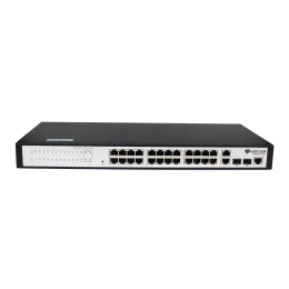 Управляемый коммутатор уровня 2 BDCOM S2228-B, 24x 10/100Base-TX, 2x 100/1000Base-T, 2x 100/1000Base-X (SFP), 220VAC