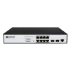 Управляемый PoE коммутатор уровня 2 BDCOM S2510-P, 8x 10/100/1000Base-T, 2x 100/1000BASE-X (SFP), PoE 802.3af/at до 130W, 220VAC