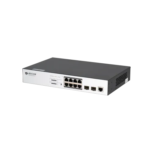 Управляемый PoE коммутатор уровня 2 BDCOM S2510-P, 8x 10/100/1000Base-T, 2x 100/1000BASE-X (SFP), PoE 802.3af/at до 130W, 220VAC — фото 4
