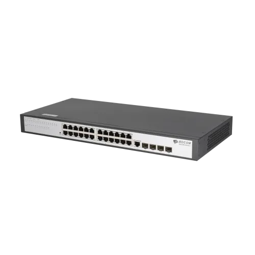 Управляемый коммутатор уровня 2 BDCOM S2528-C, 24x 10/100/1000Base-T, 4x combo 1G SFP/RJ45, 220VAC — фото 4