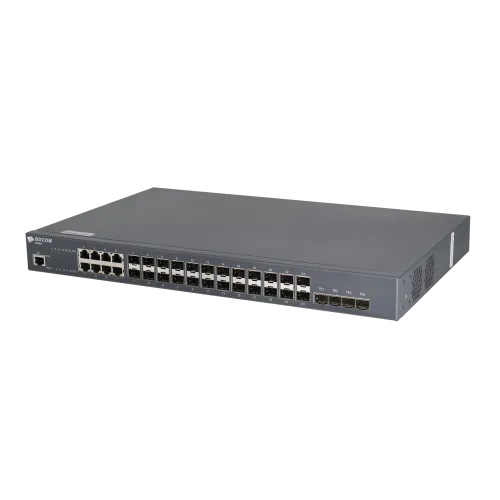 Управляемый коммутатор уровня 3 BDCOM S2900-24S8C4X, 16x 100/1000BaseX SFP, 8x Combo 10/100/1000BaseT / 100/1000BaseX SFP, 4x 1/10GE SFP+, 220VAC — фото 2