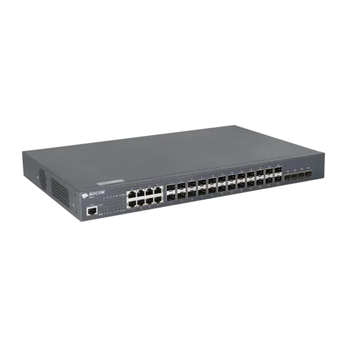 Управляемый коммутатор уровня 3 BDCOM S2900-24S8C4X, 16x 100/1000BaseX SFP, 8x Combo 10/100/1000BaseT / 100/1000BaseX SFP, 4x 1/10GE SFP+, 220VAC — фото 3