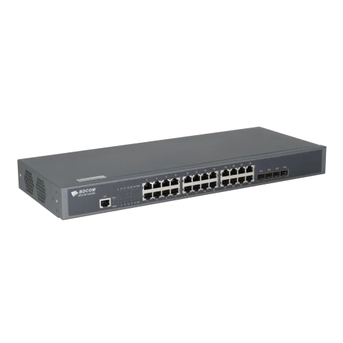 Управляемый коммутатор уровня 3 BDCOM S2900-24T4X, 24x 10/100/1000Base-T, 4x 1/10GE SFP+, 220VAC — фото 3