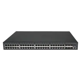 Управляемый PoE коммутатор уровня 3 BDCOM S2900-48P6X-760, 48x 10/100/1000Base-T PoE 802.3af/at до 760W, 6x 1/10GE SFP+, ~220V AC