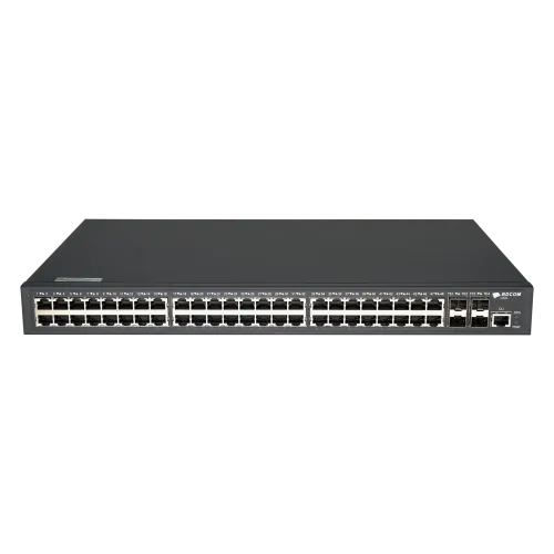 Управляемый коммутатор уровня 3 BDCOM S2900-48T4X, 48x 10/100/1000Base-T, 4x 1/10GE SFP+, 220VAC