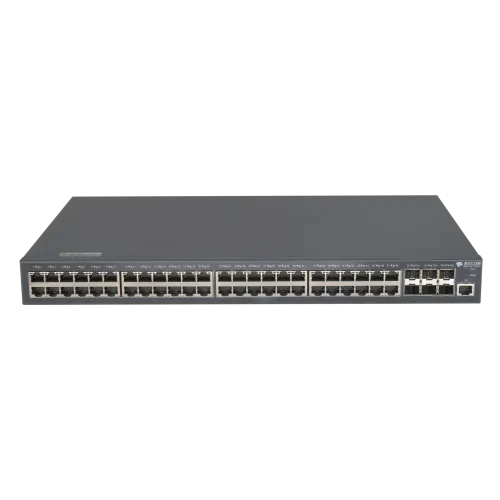 Управляемый коммутатор уровня 3 BDCOM S2900-48T6X, 48x 10/100/1000Base-T, 6x 1/10GE SFP+, 220VAC