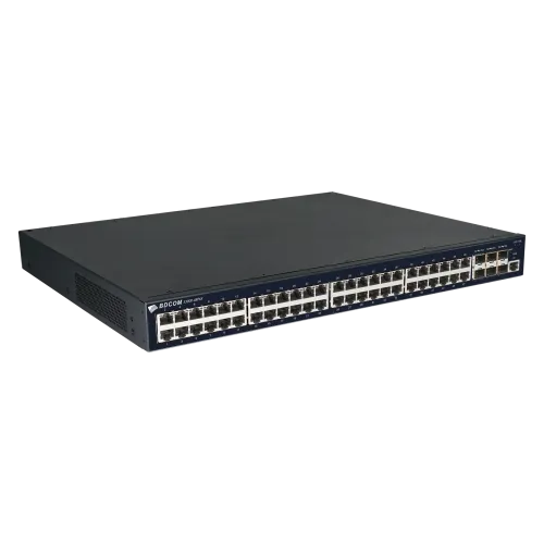Управляемый PoE коммутатор уровня 3 BDCOM S3900-48P6X, 48x 10/100/1000BaseT PoE 802.3af/at до 740W, 6x 1/10GE SFP+, Hot Swap БП 1+1 — фото 3