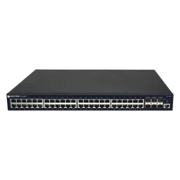 Управляемый PoE коммутатор уровня 3 BDCOM S3900-48P6X, 48x 10/100/1000BaseT PoE 802.3af/at до 740W, 6x 1/10GE SFP+, Hot Swap БП 1+1
