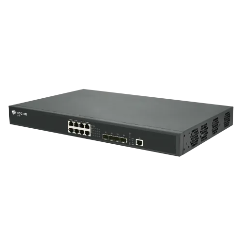 Управляемый коммутатор уровня 3 BDCOM S5700-8EP4X, 8x 2.5GBASE-Т PoE 802.3af/at/bt до 370W, 4x 1/10GE SFP+, ~220V AC — фото 4