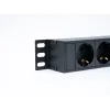 Блок электрических розеток на 30 гнезд Schuko, шнур питания 3 м 3x6мм2 с вилкой IEC 60309 32A 2P＋E (IP44) 1679.0х50.0х44.4мм — фото 2