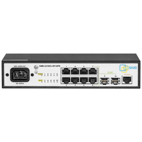 Управляемый коммутатор уровня 2 SNR-S2965-8T-UPS
