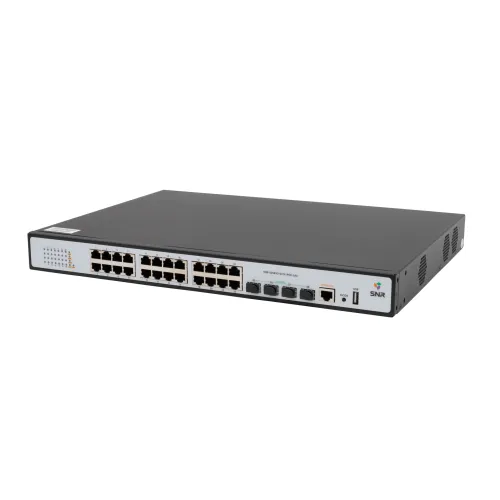 Управляемый PoE коммутатор уровня 2 SNR-S2989G-24TX-POE-2AC