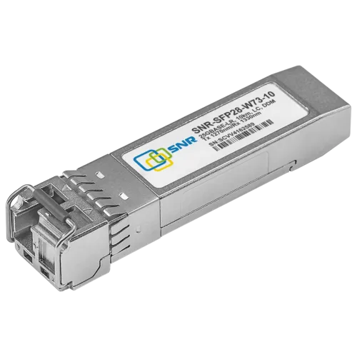 Модуль SFP28 WDM, 25GBASE, разъем LC, дальность до 10км, 1270нм