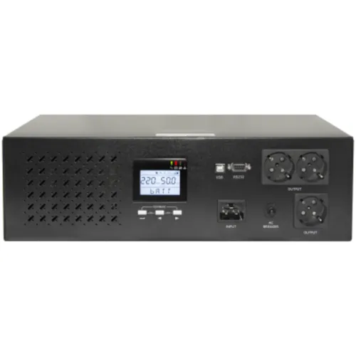 Источник бесперебойного питания Line-Interactive, 2000 VA, Rackmount LCD (чистый синус на выходе)