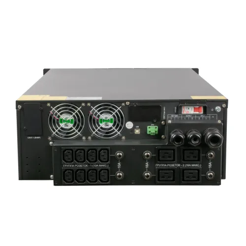 Источник бесперебойного питания онлайн SNR INTELLIGENT 6кВА/6кВт, 1ф:1ф, 192В(DC) (16x9Ач) — фото 4