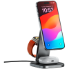 SATECHI 3-in-1 Foldable Qi2 Wireless Charging Stand (Space Gray) with Type A,C,G plugs — фото 4