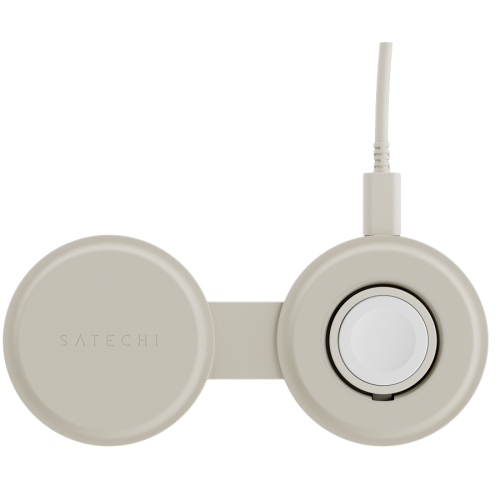 SATECHI OntheGo 2-in-1 Wireless Charger (Sand) — фото 3
