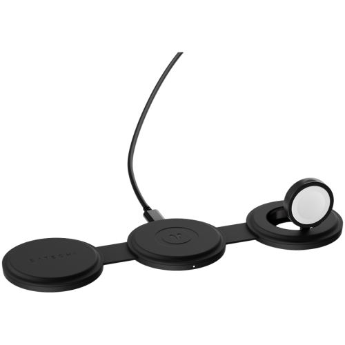 SATECHI OntheGo 3-in-1 Wireless Charger (Black) — фото 2