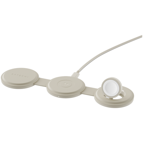 SATECHI OntheGo 3-in-1 Wireless Charger (Sand) — фото 2
