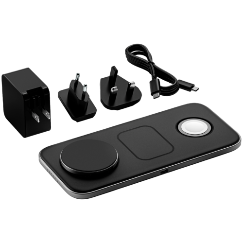 SATECHI Qi2 Trio Wireless Charging Pad - with Type A,C,G plugs — фото 5