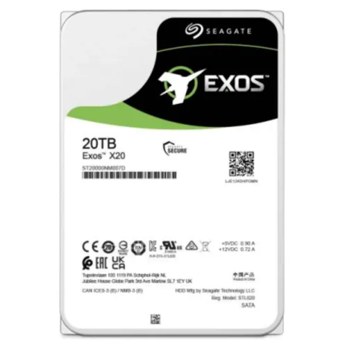 Жесткий диск HDD Seagate Exos X20 20TB SATA 7200 512e/4Kn 256MB