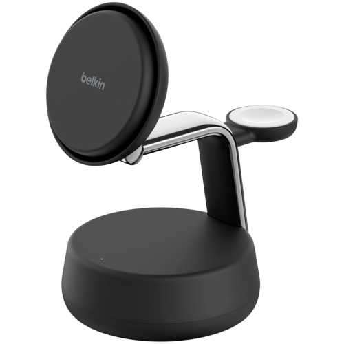 BELKIN 25w QI2 3-IN-1 Wireless Charging Stand, Black — фото 2