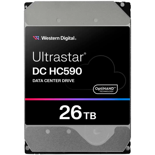 HDD Server WD/HGST ULTRASTAR DC HC590 (3.5’’, 26TB, 512MB, 7200RPM, SATA 6Gb/s, 512E SE NP3) SKU: 0F65672