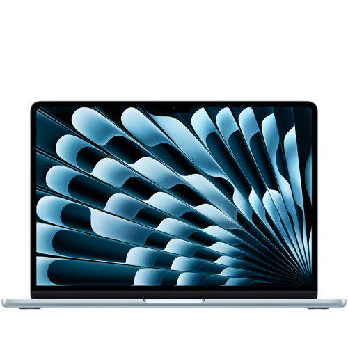 MacBook Air 13-inch,Sky Blue,Model A3449, M5 CHIP WITH 10C CPU.10C GPU,24GB unified memory,35W Dual USB-C Power Adapter,512GB SSD storage,Two Thunderbolt 4 Ports,Touch ID,Liquid Retina display,Force Touch Trackpad, KEYBOARD-INT